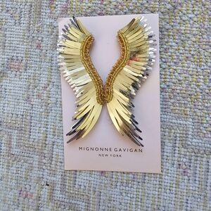 Mignonne Gavigan Gold and Silver Wing Earrings
